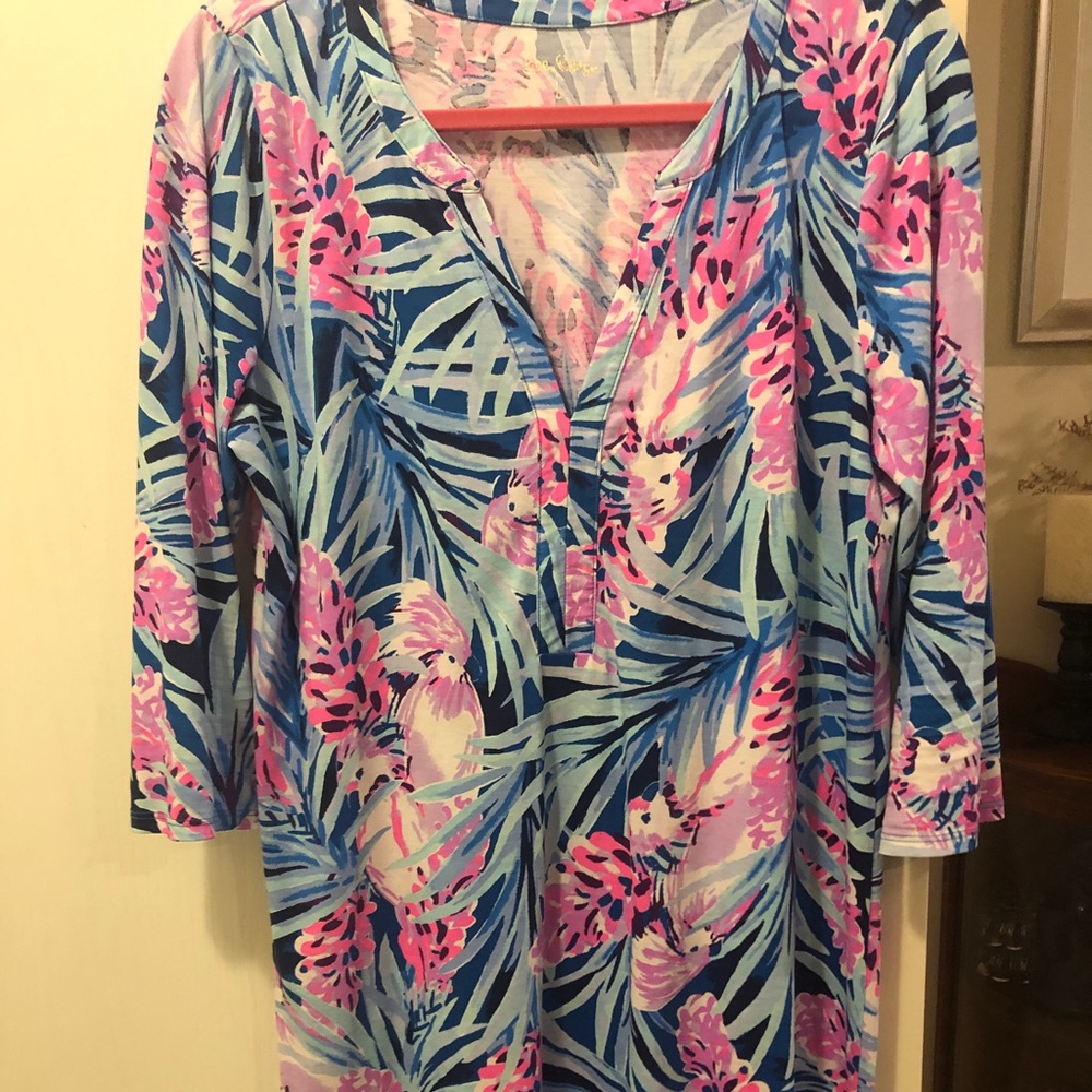 Lilly Pulitzer 3/4 Sleeve,  V-neck Dress